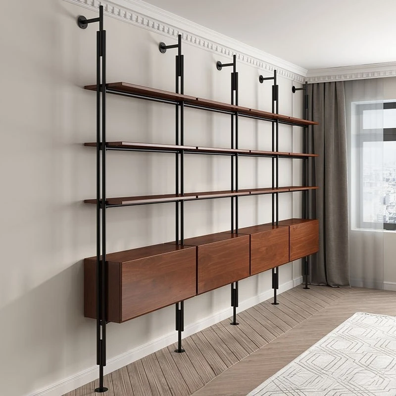 Italian minimalist bookshelf bookcase living room floor-to-ceiling Nordic shelf simple multi-layer wrought iron wall-mounted sto
Italian minimalist bookshelf bookcase living room floor-to-ceiling Nordic shelf simple multi-layer wrought iron wall-mounted sto