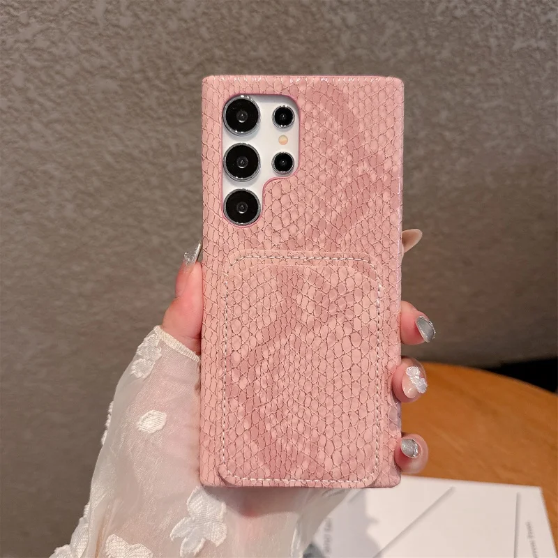 Luxury Snake skin PU Texture Leather Wallet Phone Case For Samsung S22 S23 S24 S25 S26 Ultra Leather card slot protect Cover
Luxury Snake skin PU Texture Leather Wallet Phone Case For Samsung S22 S23 S24 S25 S26 Ultra Leather card slot protect Cover