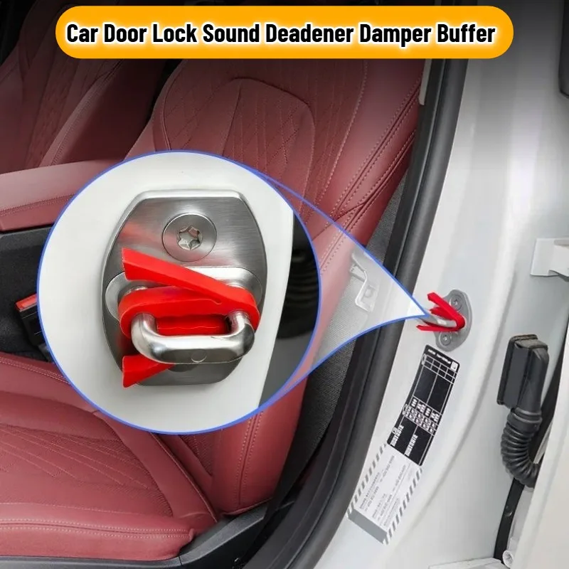 Universal Silicone Car Door Latch Covers Shock Absorption Pad Auto Lock Buckle Protector Cover Buffer Damper Accessories 4pcs
Universal Silicone Car Door Latch Covers Shock Absorption Pad Auto Lock Buckle Protector Cover Buffer Damper Accessories 4pcs