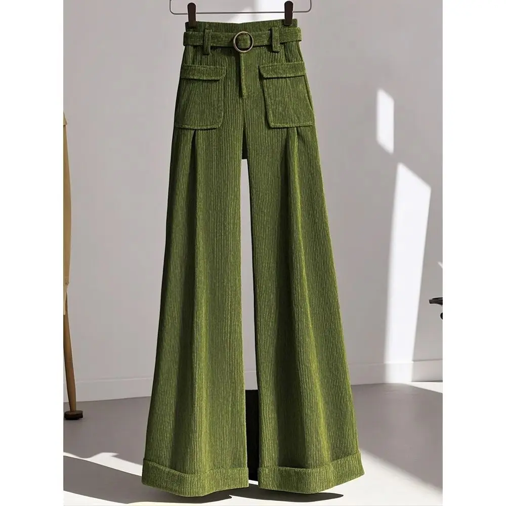2024 Winter New Fashion Temperament Wide Leg Pants Ladies High Waist Casual Trousers Women Clothes Solid Color Pocket Straight
2024 Winter New Fashion Temperament Wide Leg Pants Ladies High Waist Casual Trousers Women Clothes Solid Color Pocket Straight