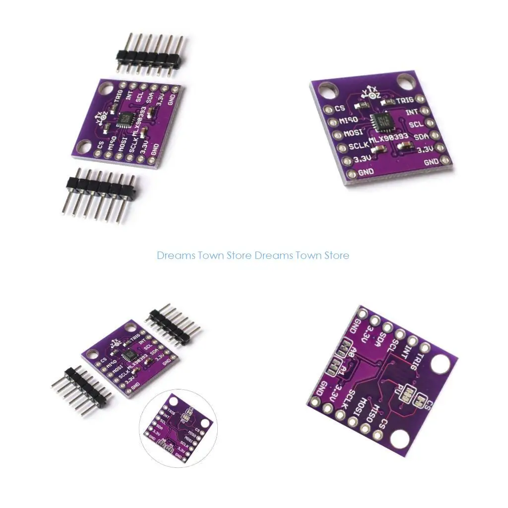 HX6A MLX90393 Низкая мощность 3 -осевых датчиков. 
HX6A MLX90393 Низкая мощность 3 -осевых датчиков.
