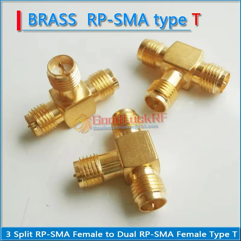 RPSMA Female to RPSMA Female 3 three Way Splitter T-Type Gold Copper SMA Male to SMA Female RPSMA-KKK SMA-JJJ RF Connector
RPSMA Female to RPSMA Female 3 three Way Splitter T-Type Gold Copper SMA Male to SMA Female RPSMA-KKK SMA-JJJ RF Connector