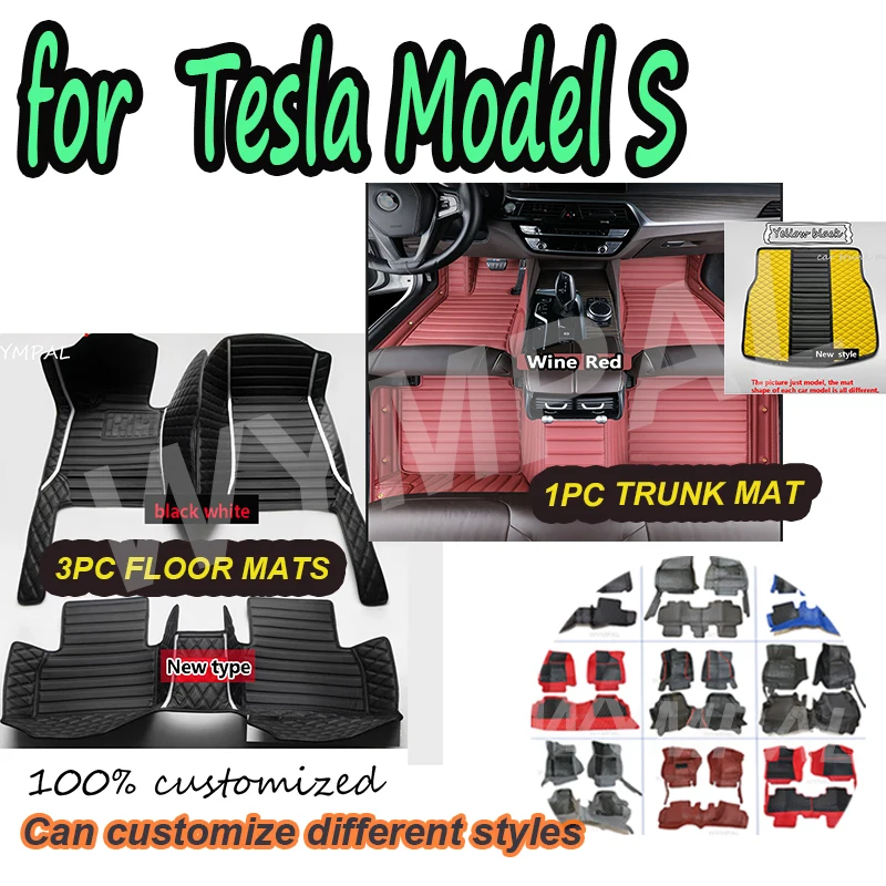LUXURY Car Mats For Tesla Model S 2012~2022 Luxury Carpet Auto Interior Parts Floor Pad Leather Mat Set Car Accessories
LUXURY Car Mats For Tesla Model S 2012~2022 Luxury Carpet Auto Interior Parts Floor Pad Leather Mat Set Car Accessories