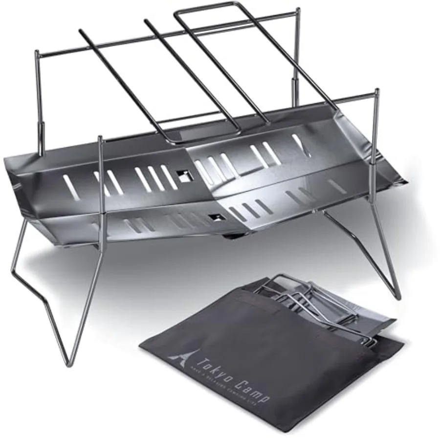 Tokyo Camp HAKOSUKA Portable Fire Pit Foldable Stainless Steel Wood Burning Stove Lightweight Compact Grill for Solo Camping Ou
Tokyo Camp HAKOSUKA Portable Fire Pit Foldable Stainless Steel Wood Burning Stove Lightweight Compact Grill for Solo Camping Ou