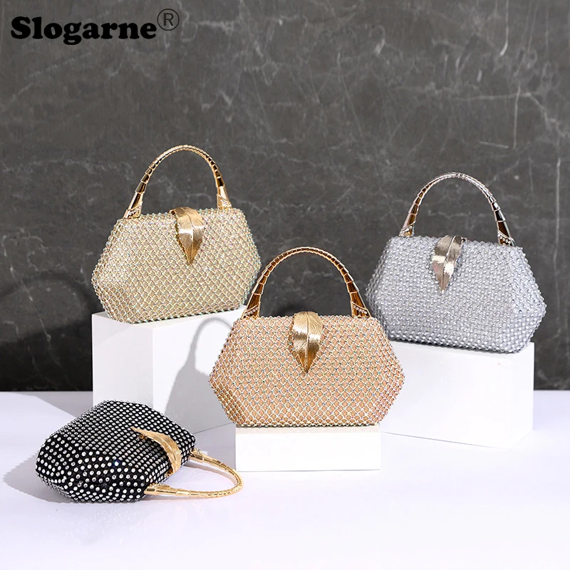 Ladies' New Evening Bag Women Diamond Rhinestone Leaf Buckle Handbags Glitter Bride Bag Wedding Purse Party Sling Shoulder Bags
Ladies' New Evening Bag Women Diamond Rhinestone Leaf Buckle Handbags Glitter Bride Bag Wedding Purse Party Sling Shoulder Bags