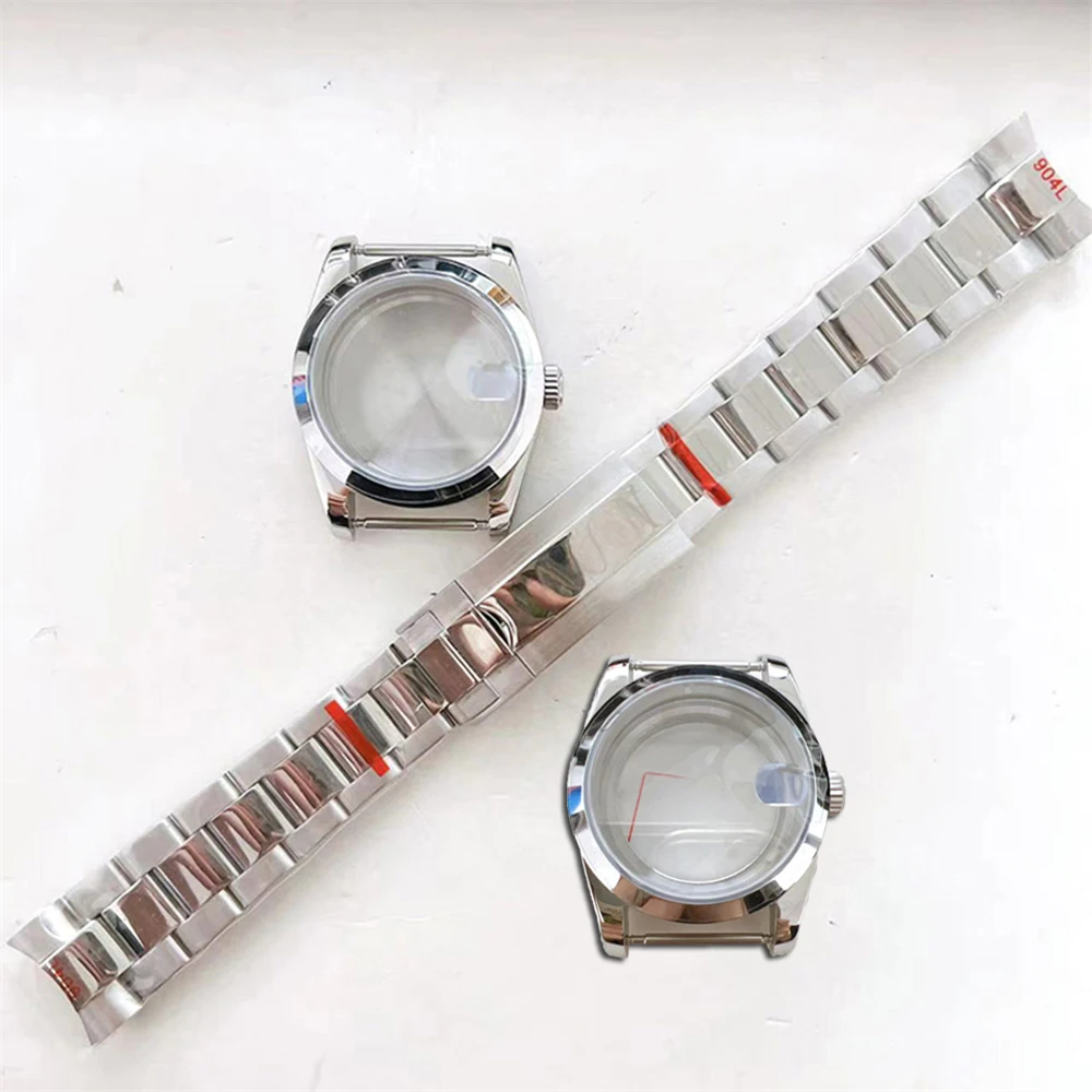 High Quality NH35 Case Strap Set, Oyster Perpetual Sapphire Glass Watch Case 36mm, Mid-Polished Bracelet, for NH35 NH36 Movement
High Quality NH35 Case Strap Set, Oyster Perpetual Sapphire Glass Watch Case 36mm, Mid-Polished Bracelet, for NH35 NH36 Movement