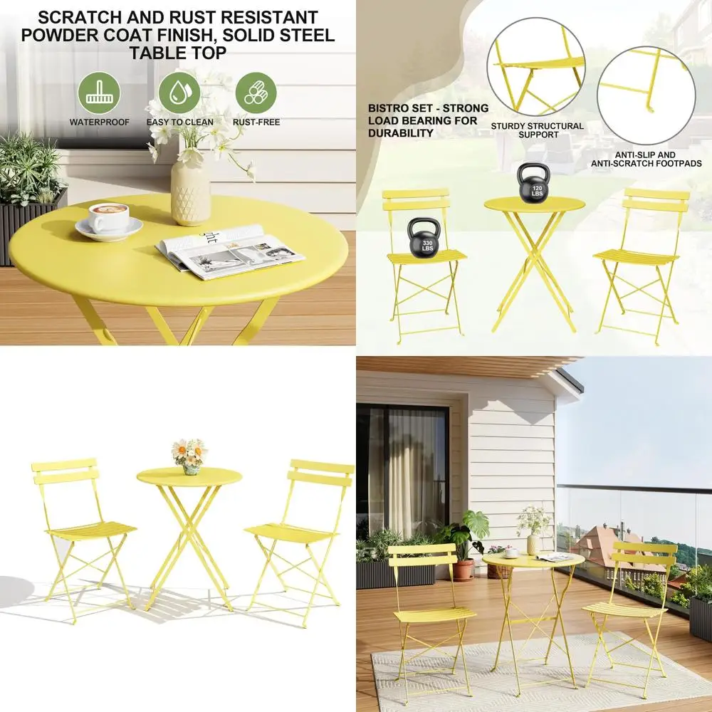 Наборы мебели для патио, 3-предметный комплект уличной мебели с круглым столом и 2 складными стульями, компактный набор для балкона или небольших пространств, для веранды/сада
Наборы мебели для патио, 3-предметный комплект уличной мебели с круглым столом и 2 складными стульями, компактный набор для балкона или небольших пространств, для веранды/сада