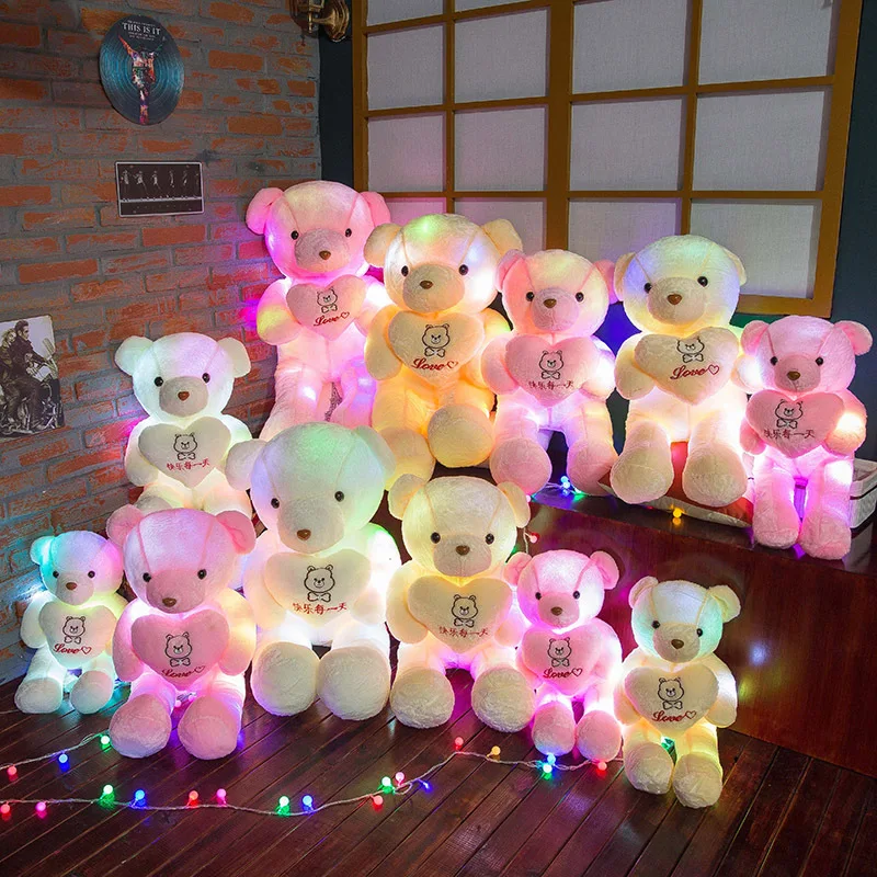 60cm Luminous Music Bear Doll Plush Toys Stuffed Doll Soft Sofa Pillow/Cushion Colorful Glowing Teddy Bear Toys Christmas Gifts
60cm Luminous Music Bear Doll Plush Toys Stuffed Doll Soft Sofa Pillow/Cushion Colorful Glowing Teddy Bear Toys Christmas Gifts