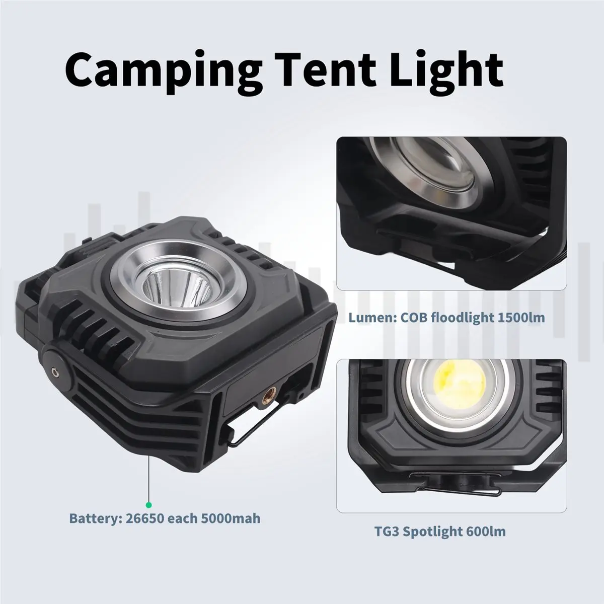 A10R Portable LED Camping Tent Light Rechargeable Searchlight Outdoor Emergency Lighting Waterproof Hanging Night Lamp
A10R Portable LED Camping Tent Light Rechargeable Searchlight Outdoor Emergency Lighting Waterproof Hanging Night Lamp