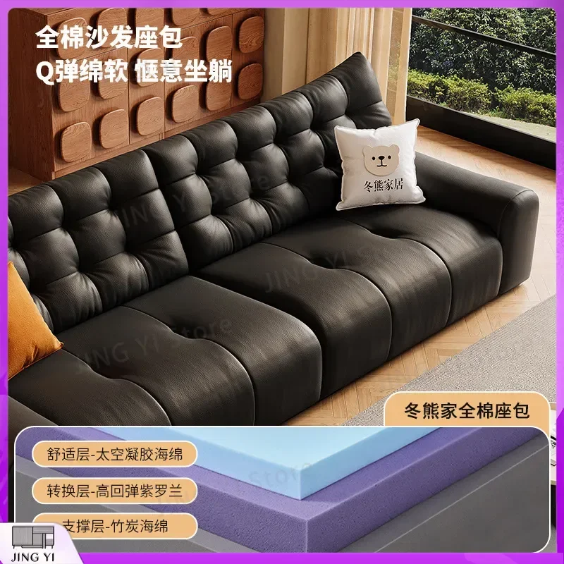 Retro Black Bear Coffee Table Set with High Backrest Leather Sofa for Small Apartment Living Room Medieval Style Marshmallow
Retro Black Bear Coffee Table Set with High Backrest Leather Sofa for Small Apartment Living Room Medieval Style Marshmallow