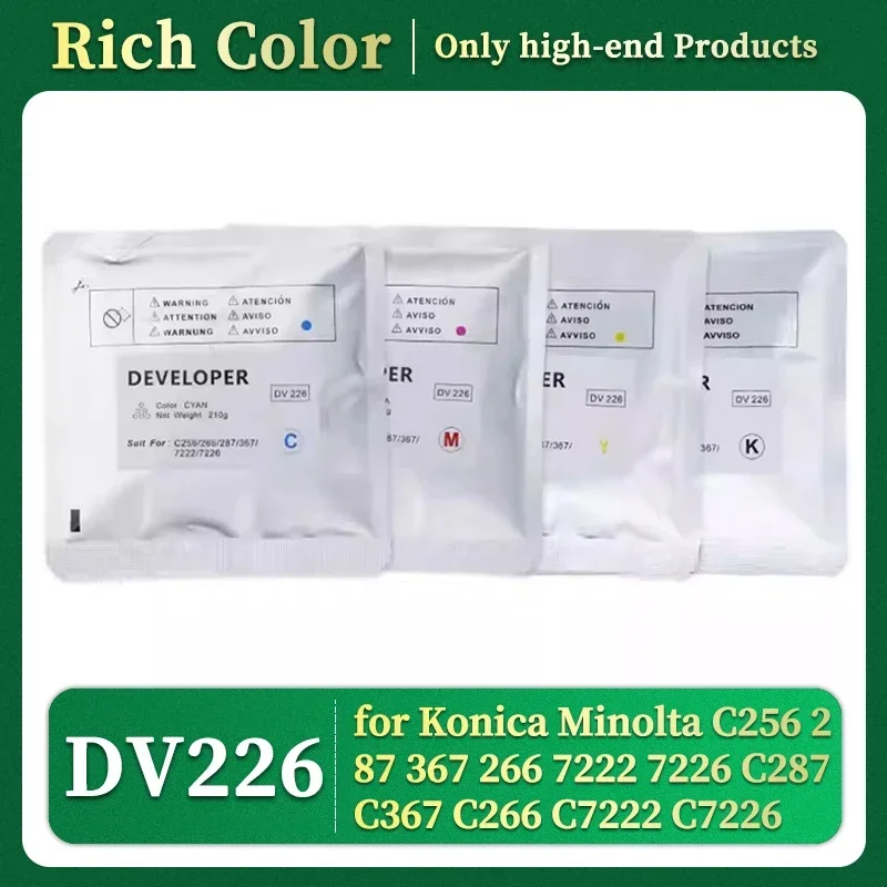210g DV226 DV 226 Compatible Developer Powder For Konica Minolta C 256 287 367 266 7222 7226 C256 C287 C367 C266 C7222 C7226
210g DV226 DV 226 Compatible Developer Powder For Konica Minolta C 256 287 367 266 7222 7226 C256 C287 C367 C266 C7222 C7226