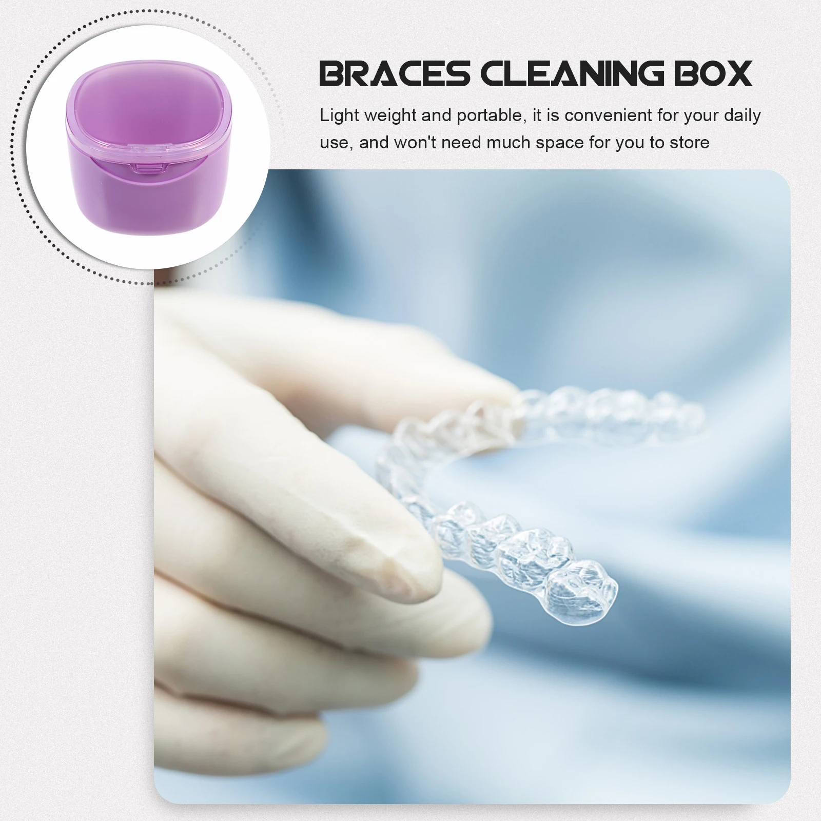 Denture Cleaning Retainer Caring Case PC Practical Durable Compact Portable Dust Proof Easy Clean Retainer Box
Denture Cleaning Retainer Caring Case PC Practical Durable Compact Portable Dust Proof Easy Clean Retainer Box