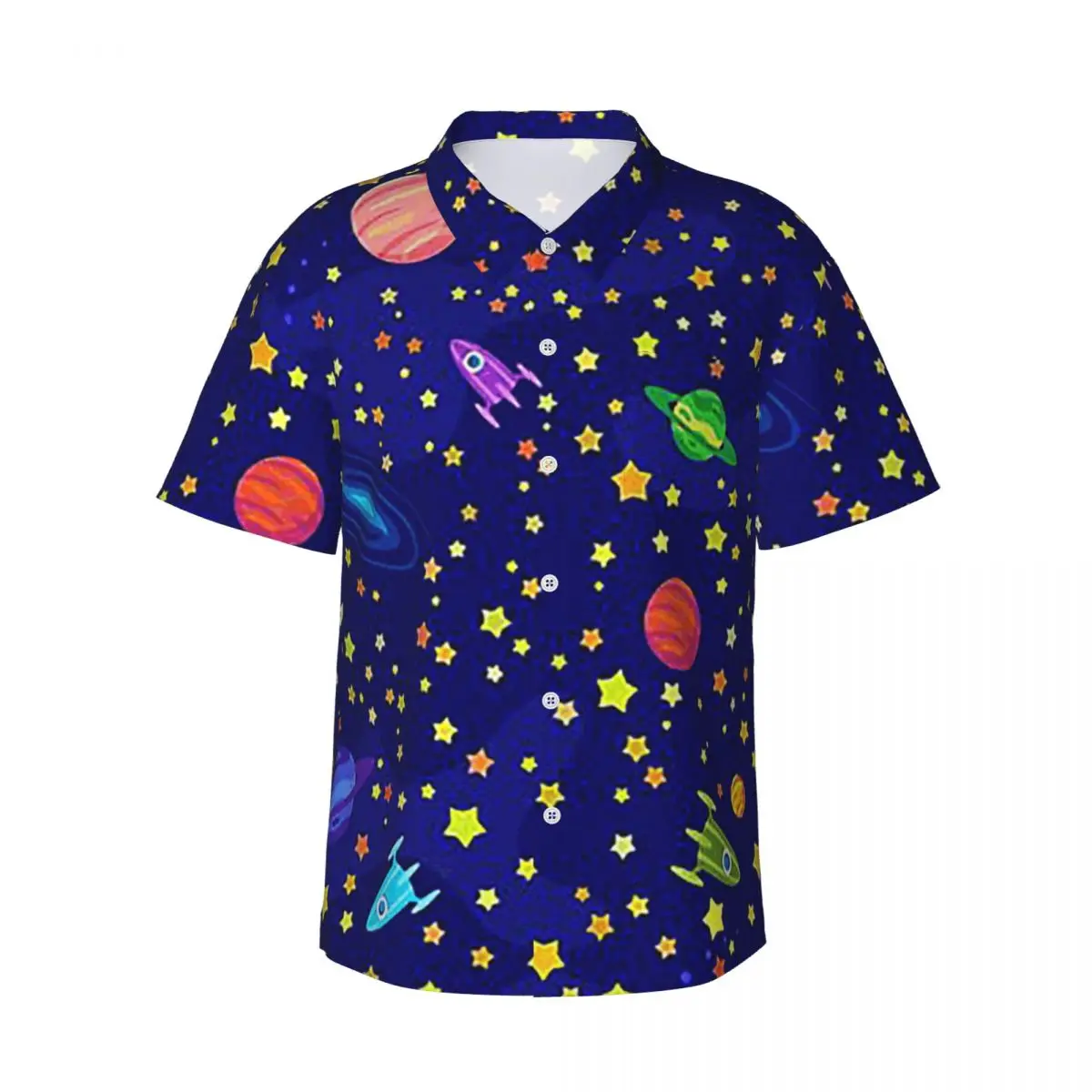 Starry Sky Space Galaxy Sun Moon Men's Shirts Hawaiian Short Sleeve Shirt Fashion Button Tops for Summer Beach
Starry Sky Space Galaxy Sun Moon Men's Shirts Hawaiian Short Sleeve Shirt Fashion Button Tops for Summer Beach