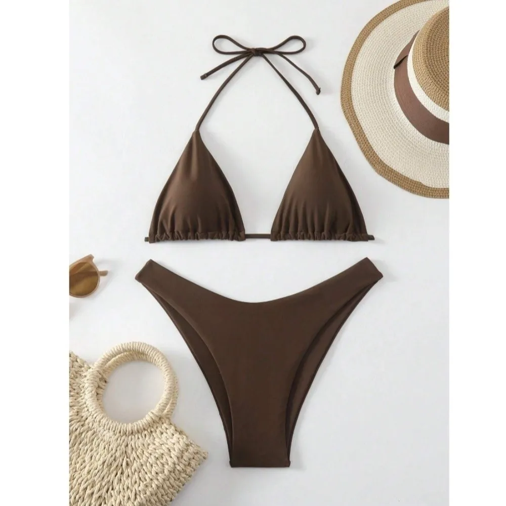 2Pcs/Set Fashion Summer Beach Bikini Halter Casual Bikini Set Bathing Suit Brazilian Beachwear Vacation
2Pcs/Set Fashion Summer Beach Bikini Halter Casual Bikini Set Bathing Suit Brazilian Beachwear Vacation