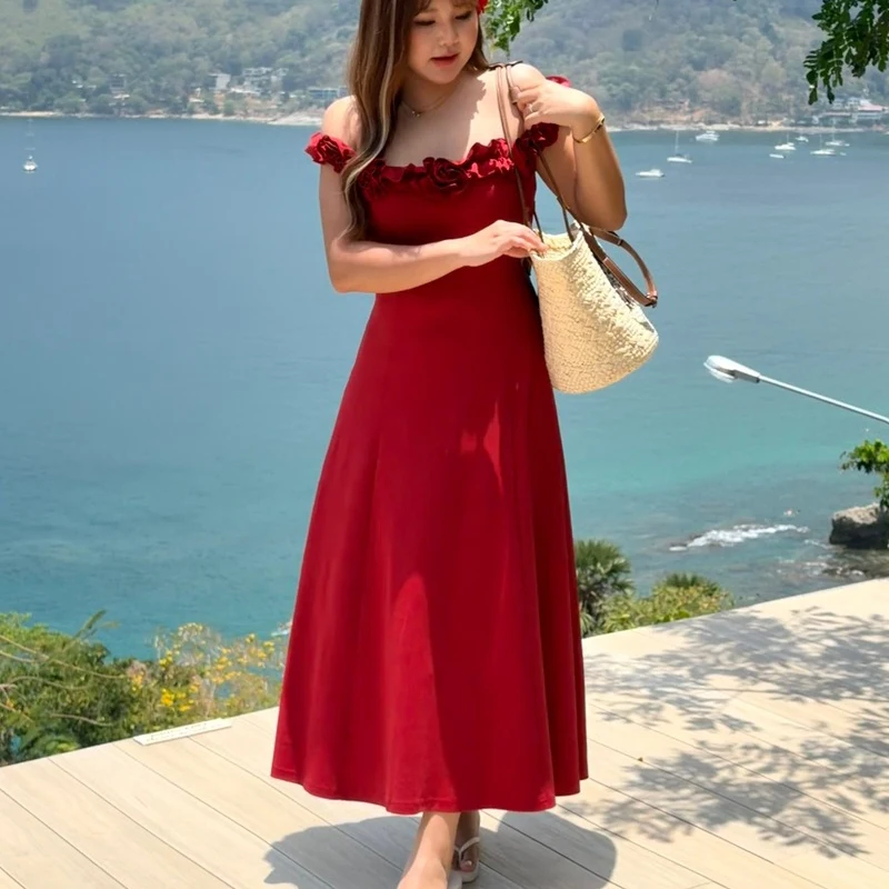 Premium Curvy Ladies Romantic Off Shoulder 3D Floral Decor Bodycon High Waist Knit Plus Size Women Evening Party Long Dress 9408
Premium Curvy Ladies Romantic Off Shoulder 3D Floral Decor Bodycon High Waist Knit Plus Size Women Evening Party Long Dress 9408