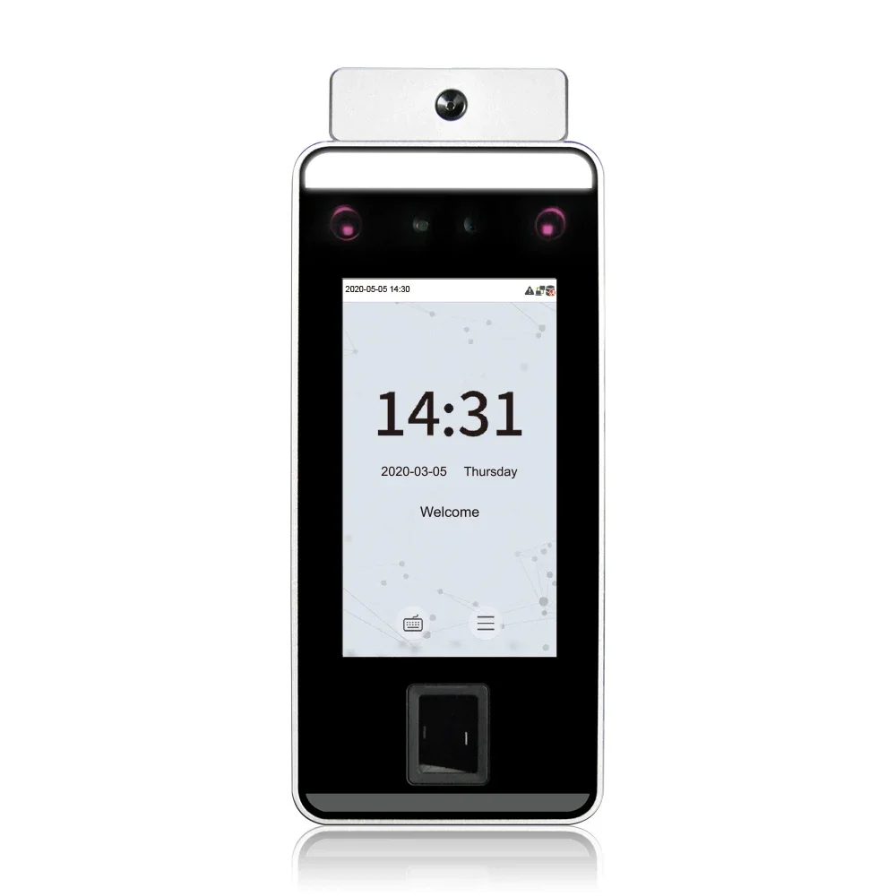 ( FacePro1-TD) Facial Recognition & Fingerprint Time Attendance and Access Control System with Temperature Detector
( FacePro1-TD) Facial Recognition & Fingerprint Time Attendance and Access Control System with Temperature Detector