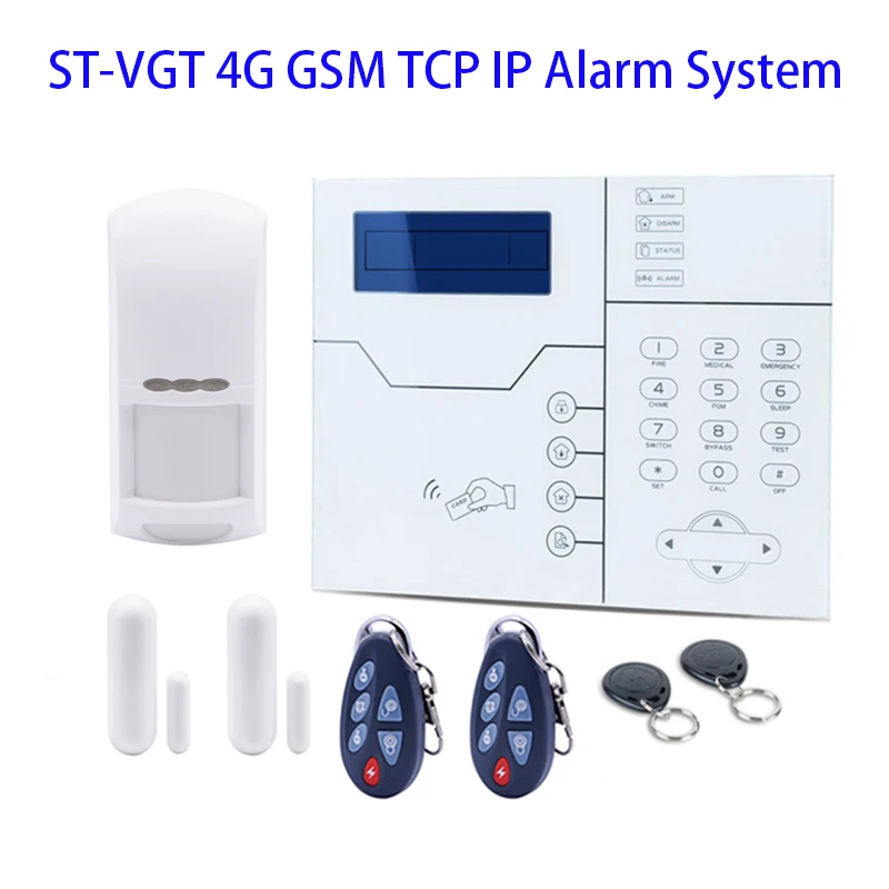 Wireless Home Alarm Burglar Alarm System 433/868MHz ST-VGT TCP IP 4G GSM English French Web IE Browse & RJ45 Ethernet Cable Port
Wireless Home Alarm Burglar Alarm System 433/868MHz ST-VGT TCP IP 4G GSM English French Web IE Browse & RJ45 Ethernet Cable Port