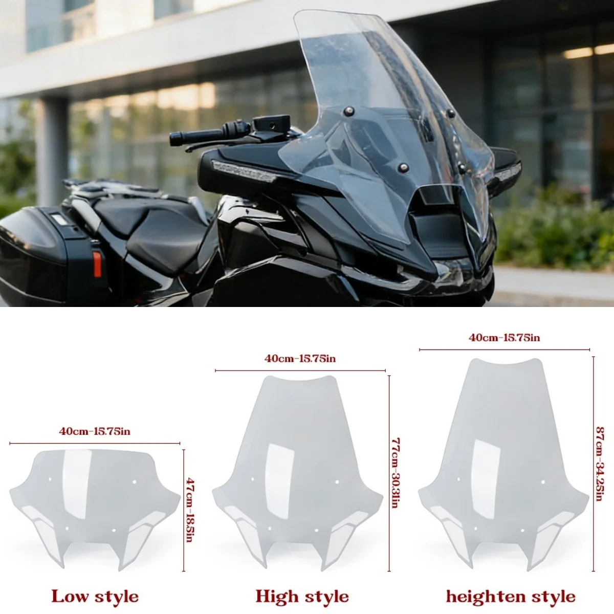 2025 2026 For BMW R 1300 RT R1300RT R1300 RT Motorcycle WindScreen Windshield Height Increasing Wind Shield Screen Deflectors
2025 2026 For BMW R 1300 RT R1300RT R1300 RT Motorcycle WindScreen Windshield Height Increasing Wind Shield Screen Deflectors