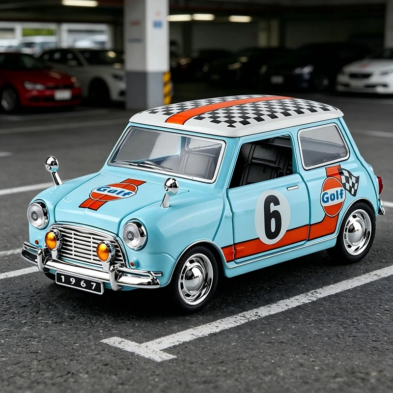 1:32 simulation BMW mini Cooper alloy sedan model, doors and engine hood, trunk can be opened, return force, sound and light
1:32 simulation BMW mini Cooper alloy sedan model, doors and engine hood, trunk can be opened, return force, sound and light