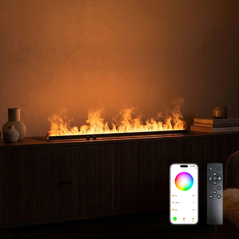 3D Decorative Electric Wall-Mounted Fireplace Insert Multicolor Simulated Flame Remote App Control Energy-Saving LED Display
3D Decorative Electric Wall-Mounted Fireplace Insert Multicolor Simulated Flame Remote App Control Energy-Saving LED Display