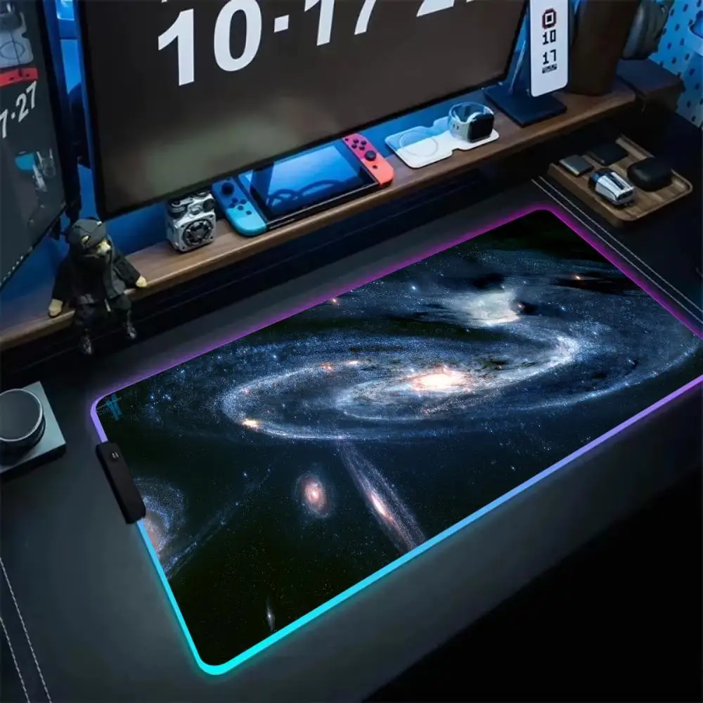 Milky Way RGB Mousepads Mouse Pad Office Accessories Desk Gaming Mat Large Desk Pad Laptop Computer Cover Play Mat Decoration
Milky Way RGB Mousepads Mouse Pad Office Accessories Desk Gaming Mat Large Desk Pad Laptop Computer Cover Play Mat Decoration