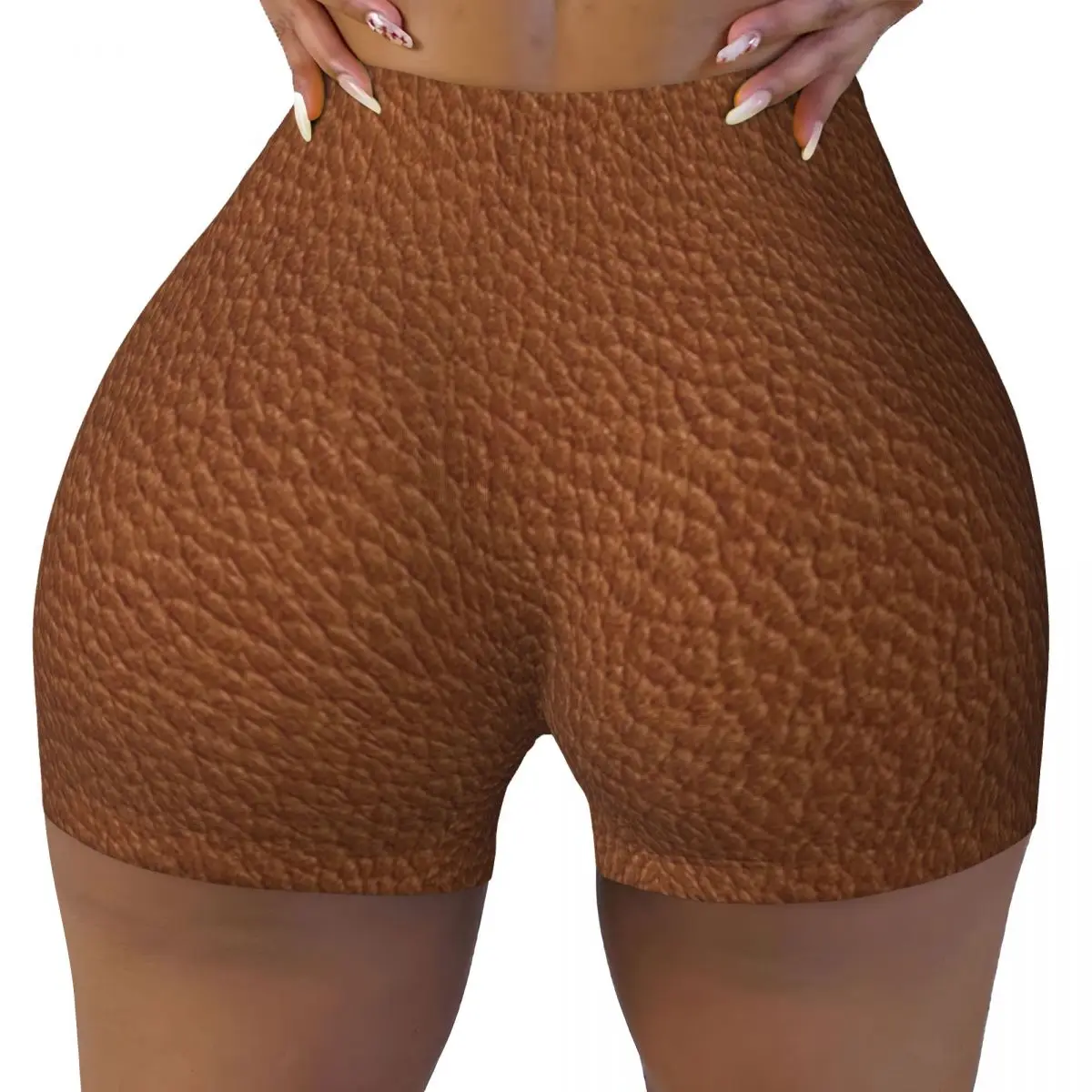 Custom Women's Brown Leather Look Workout Yoga Shorts Vintage Cowhide Texture Athletic Gym Running Volleyball Shorts
Custom Women's Brown Leather Look Workout Yoga Shorts Vintage Cowhide Texture Athletic Gym Running Volleyball Shorts