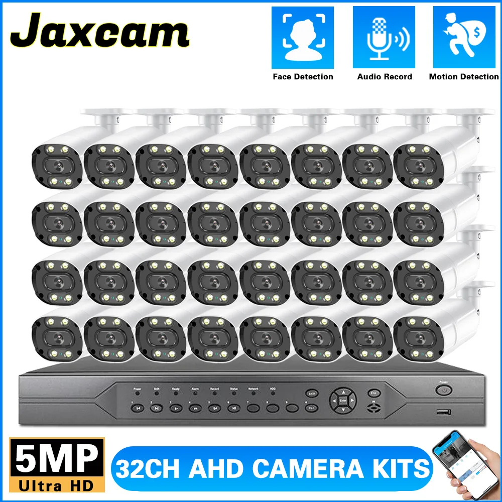 H.265+ 32CH 5MP Cctv Dvr System 5MP Low Ilumination Security Color Night Vision IP66 Waterproof Camera Video Surveillance Kit
H.265+ 32CH 5MP Cctv Dvr System 5MP Low Ilumination Security Color Night Vision IP66 Waterproof Camera Video Surveillance Kit