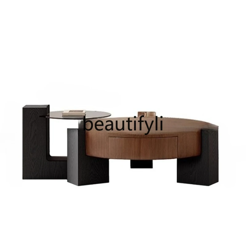 Medieval style solid wood round coffee table simple small apartment living room home minimalist retro style high sense
Medieval style solid wood round coffee table simple small apartment living room home minimalist retro style high sense