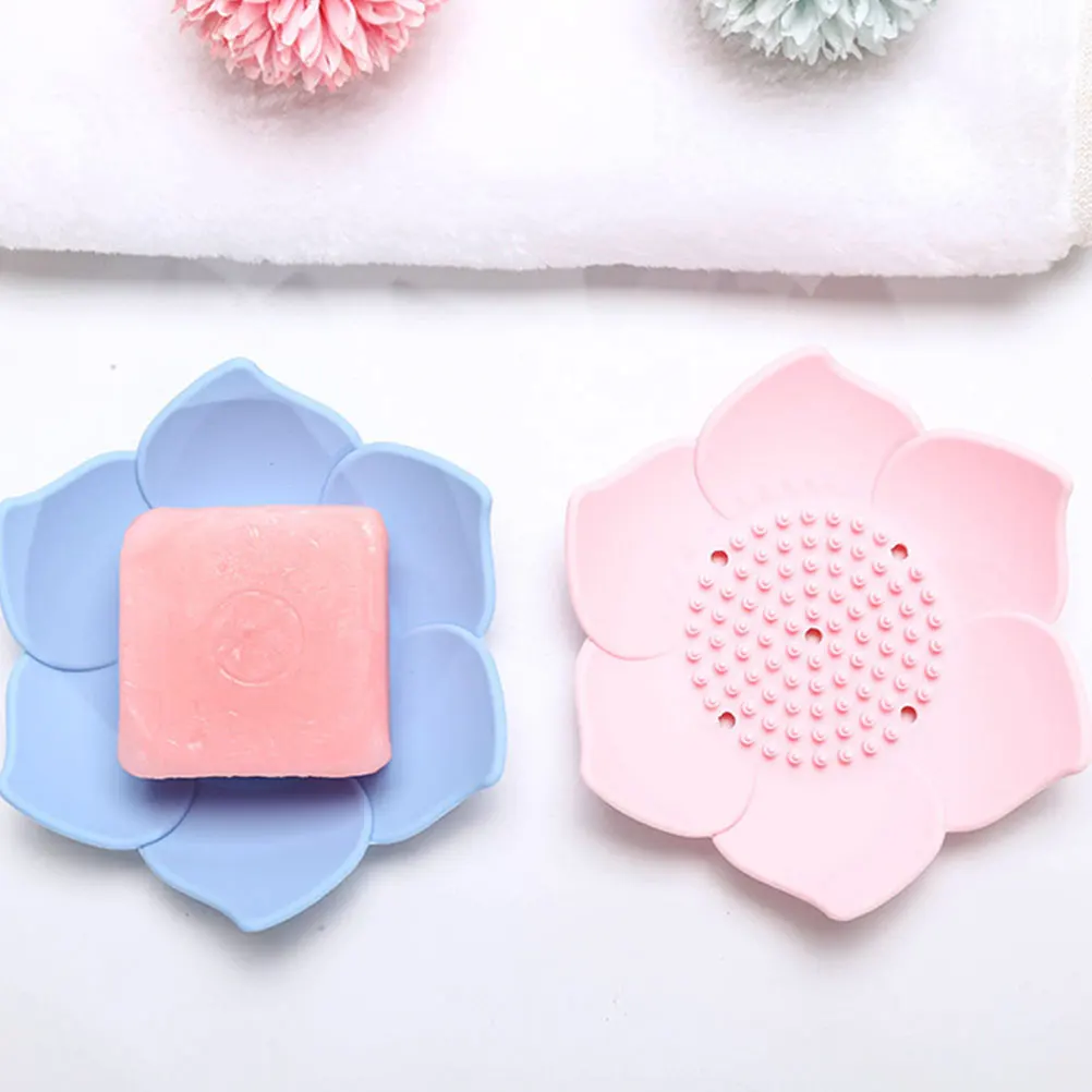 2 Pcs Tray Silicone Bathroom Soap Holder Draining Dish Bathroom Holder Container Storage Box Portable Soap Box Home Supplies
2 Pcs Tray Silicone Bathroom Soap Holder Draining Dish Bathroom Holder Container Storage Box Portable Soap Box Home Supplies