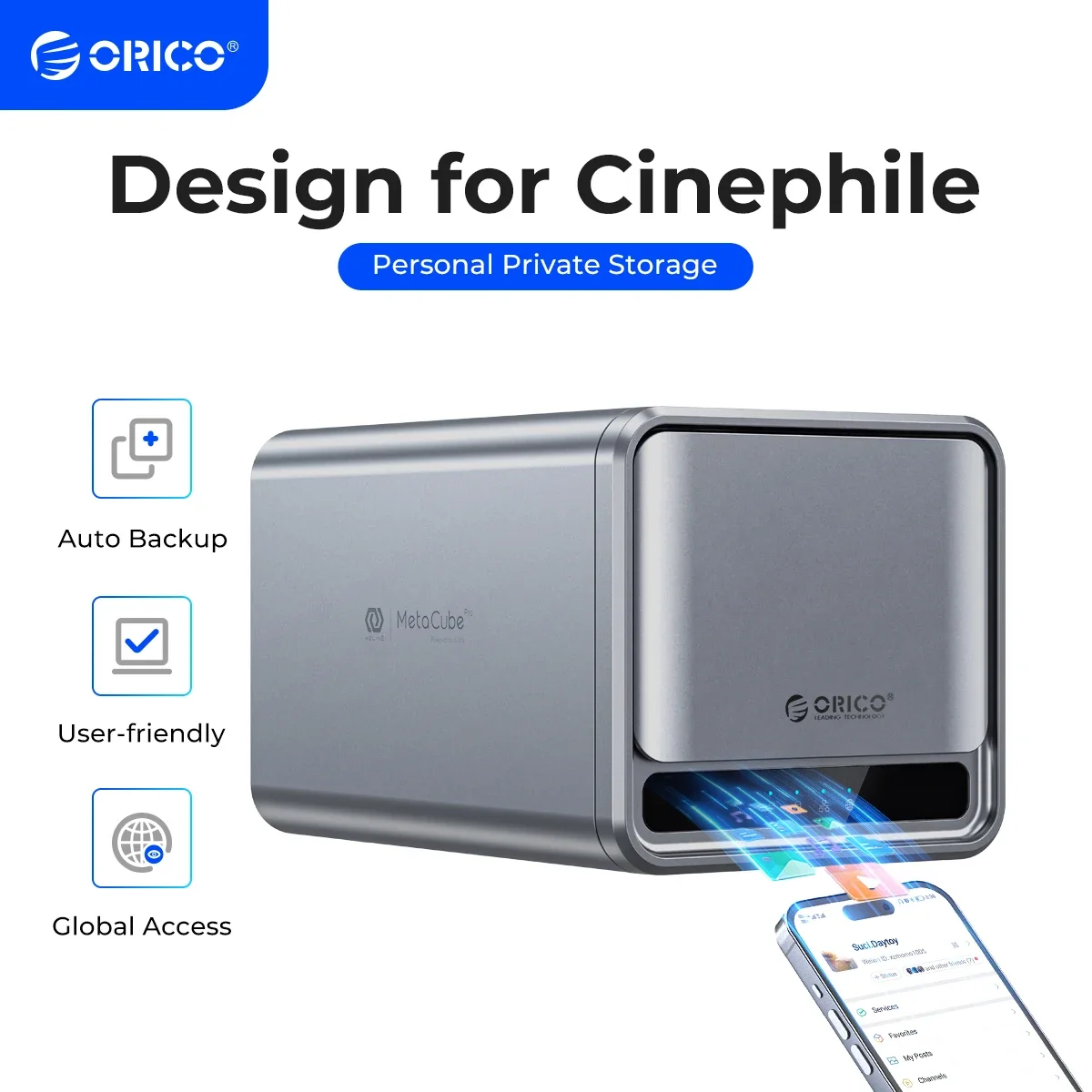 ORICO MetaCube домашнее хранилище Type-C 3,5 "HDD/SSD двойной отсек NAS с автоматическим резервным удаленным доступом с автономной загрузкой BT
ORICO MetaCube домашнее хранилище Type-C 3,5 "HDD/SSD двойной отсек NAS с автоматическим резервным удаленным доступом с автономной загрузкой BT