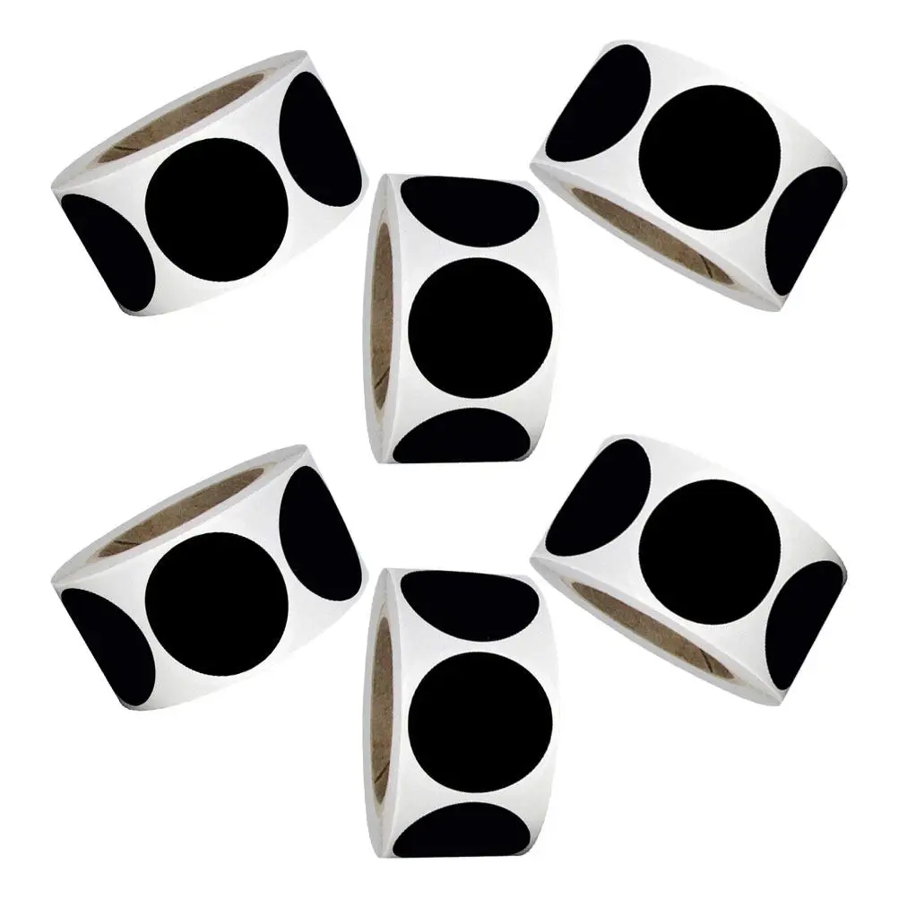 6 Rolls Black Round PVC Writable Stickers Self Adhesive Waterproof Labels for Storage Box Classification Kitchen Office
6 Rolls Black Round PVC Writable Stickers Self Adhesive Waterproof Labels for Storage Box Classification Kitchen Office