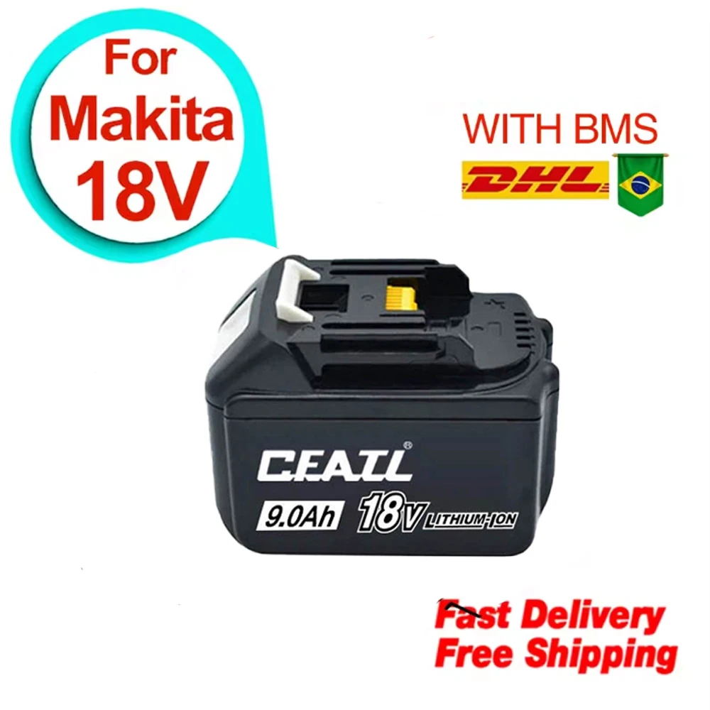 18V 9Ah Li-Ion Battery Replacement For Makita BL1860 BL1850B BL1840 BL1830 Power Tool Compatible with BL1850 BL1850B
18V 9Ah Li-Ion Battery Replacement For Makita BL1860 BL1850B BL1840 BL1830 Power Tool Compatible with BL1850 BL1850B