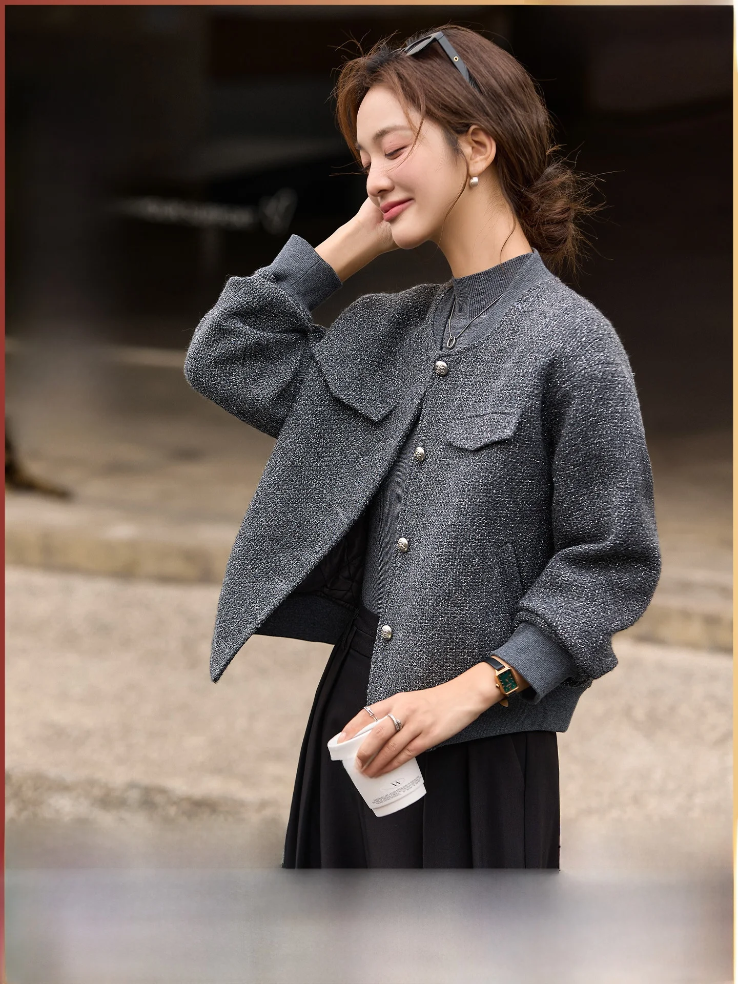 Women's Baseball Collar Jaet Winter Thiened Wool Cotton Blend Warm Casual Sle Stand Fit ort Outerwear Coat
Women's Baseball Collar Jaet Winter Thiened Wool Cotton Blend Warm Casual Sle Stand Fit ort Outerwear Coat