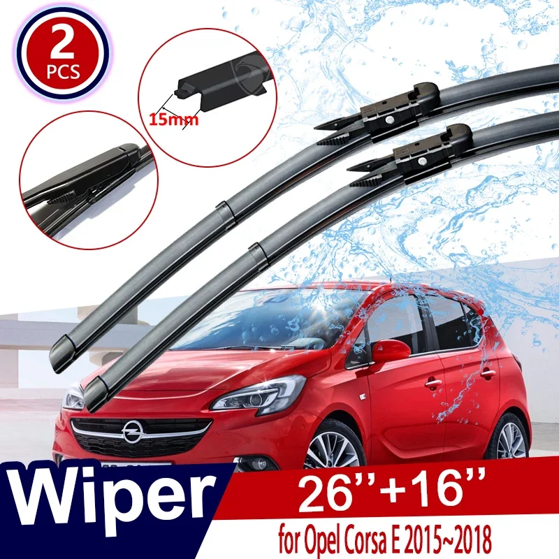 For Opel Corsa E Vauxhall OPC VXR 2015~2018 Front Window Windscreen Wipers Car Wiper Blades Car Accessories Stickers 2016 2017
For Opel Corsa E Vauxhall OPC VXR 2015~2018 Front Window Windscreen Wipers Car Wiper Blades Car Accessories Stickers 2016 2017