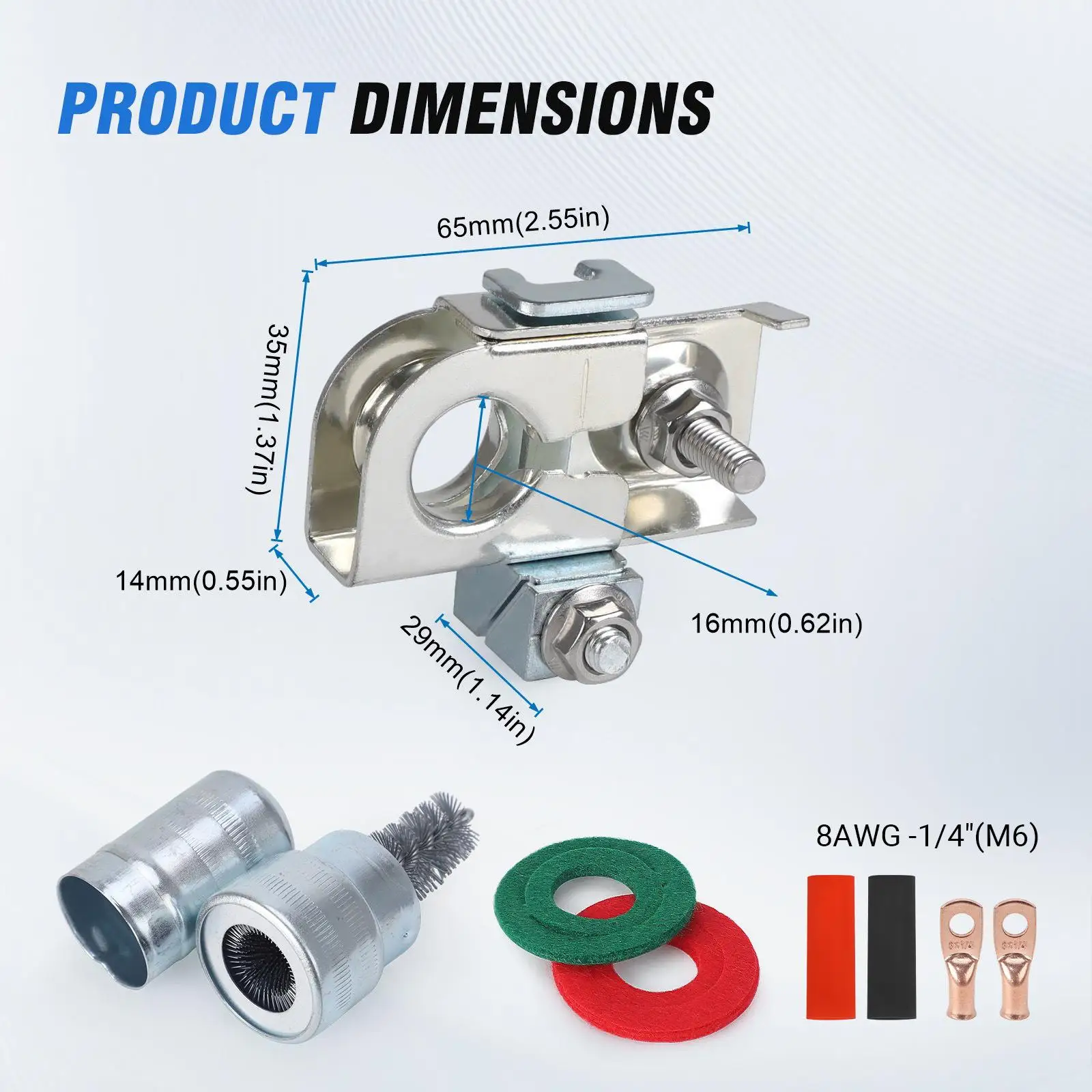 Negative Battery Terminal Clamp 926-879 Replaces Connector Accessories for Lincoln Cars
Negative Battery Terminal Clamp 926-879 Replaces Connector Accessories for Lincoln Cars