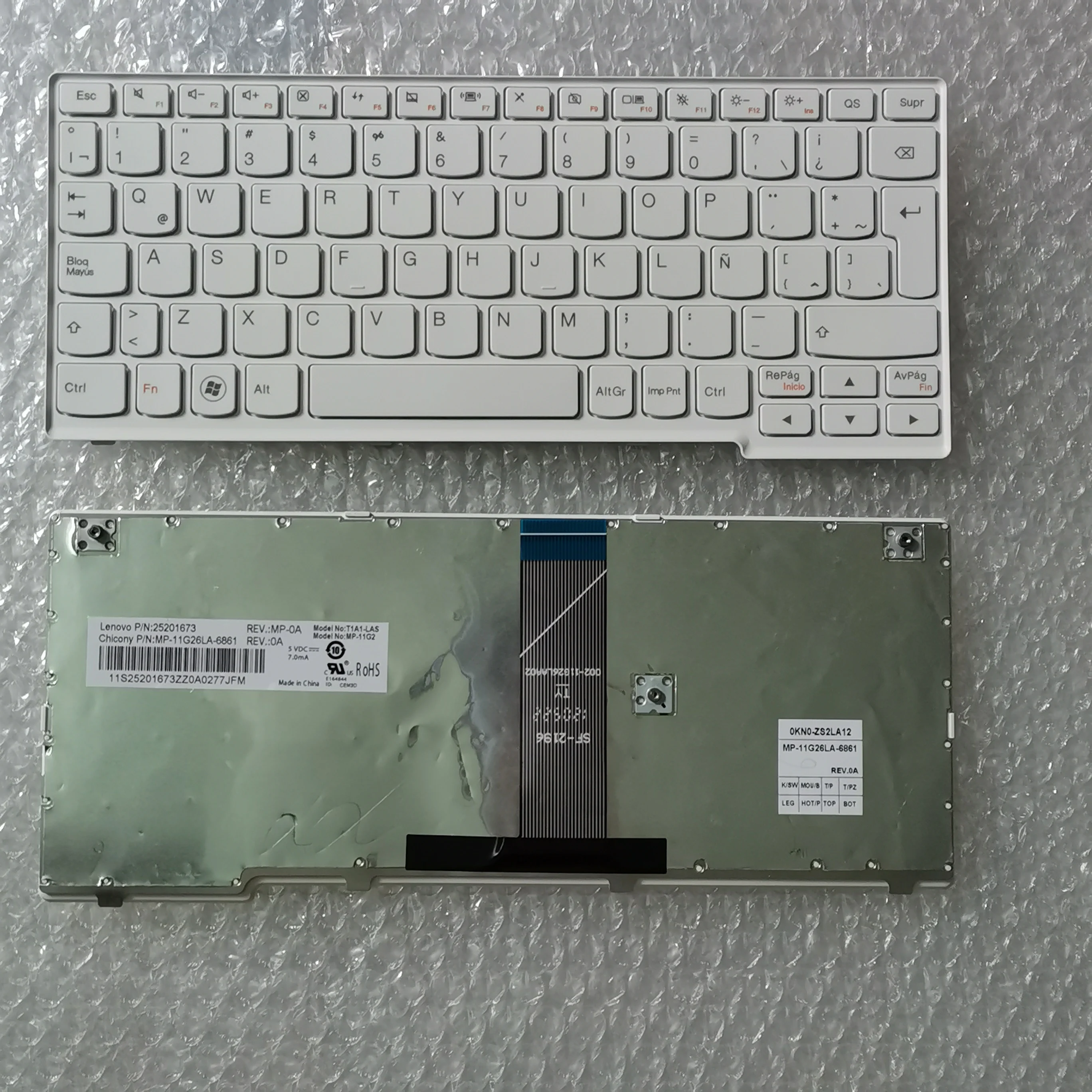 Белая испанская клавиатура для ноутбука LENOVO IdeaPad S110 S200 S205 S205S S206T S206Z
Белая испанская клавиатура для ноутбука LENOVO IdeaPad S110 S200 S205 S205S S206T S206Z