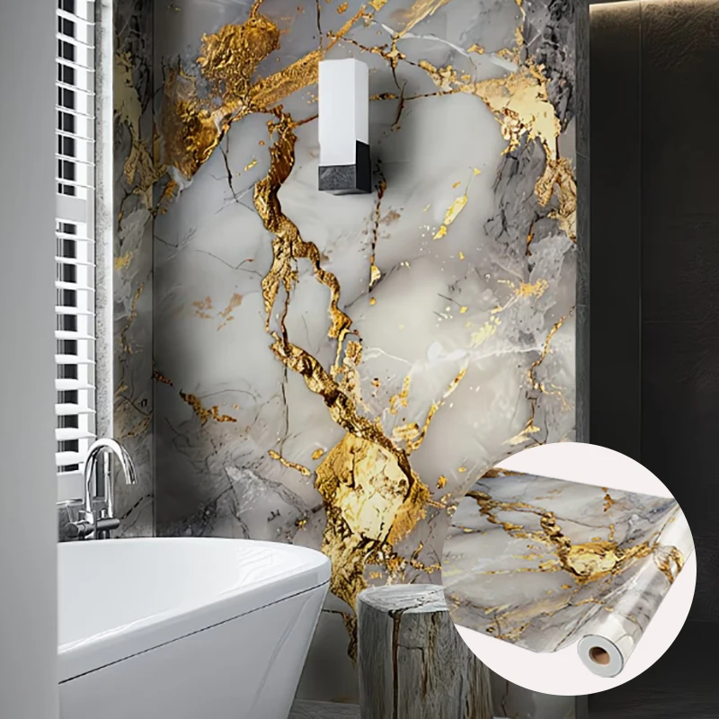 Contemporary Marble Pattern Kitchen Oil Proof Wallpaper Waterproof Heat Resistant Removable Self Adhesive Cabinet Decal
Contemporary Marble Pattern Kitchen Oil Proof Wallpaper Waterproof Heat Resistant Removable Self Adhesive Cabinet Decal