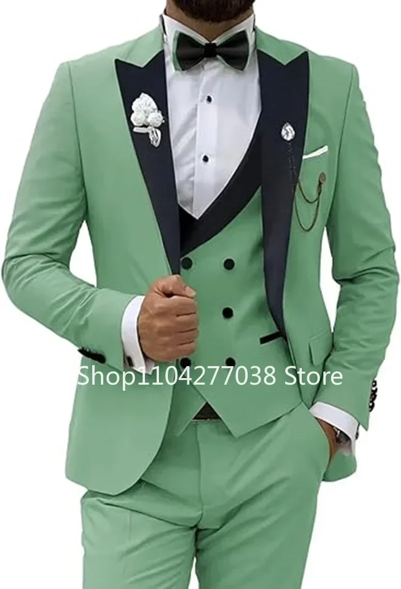 Slim Fit Men's Suits Regular Outfits 3 Pieces Blazer Vest and Pants Set Peak Lapel Classic Tuxedo Set Wedding Dresses Business
Slim Fit Men's Suits Regular Outfits 3 Pieces Blazer Vest and Pants Set Peak Lapel Classic Tuxedo Set Wedding Dresses Business