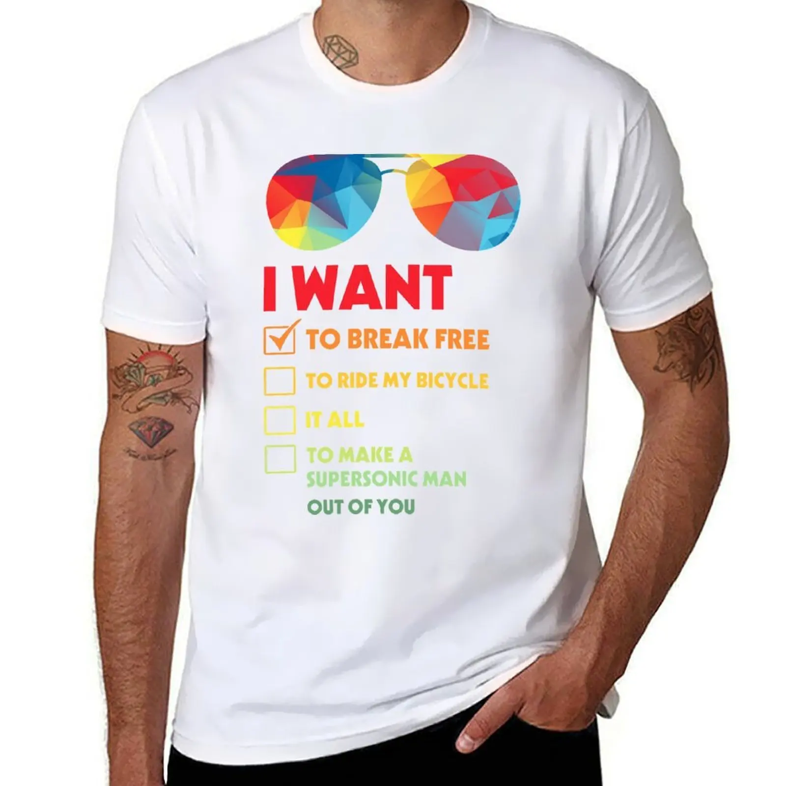 I Want To Break Free To Ride My Bicycle It All T-Shirt cotton t shirt man funny t shirts cotton T-Shirt
I Want To Break Free To Ride My Bicycle It All T-Shirt cotton t shirt man funny t shirts cotton T-Shirt