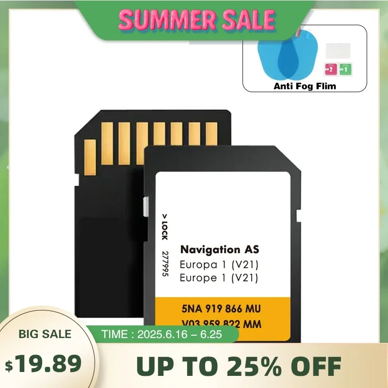 UK Europa SD Card 32GB Navigation GPS Map Version 2025 Newest for VW Tiguan AS V21
UK Europa SD Card 32GB Navigation GPS Map Version 2025 Newest for VW Tiguan AS V21