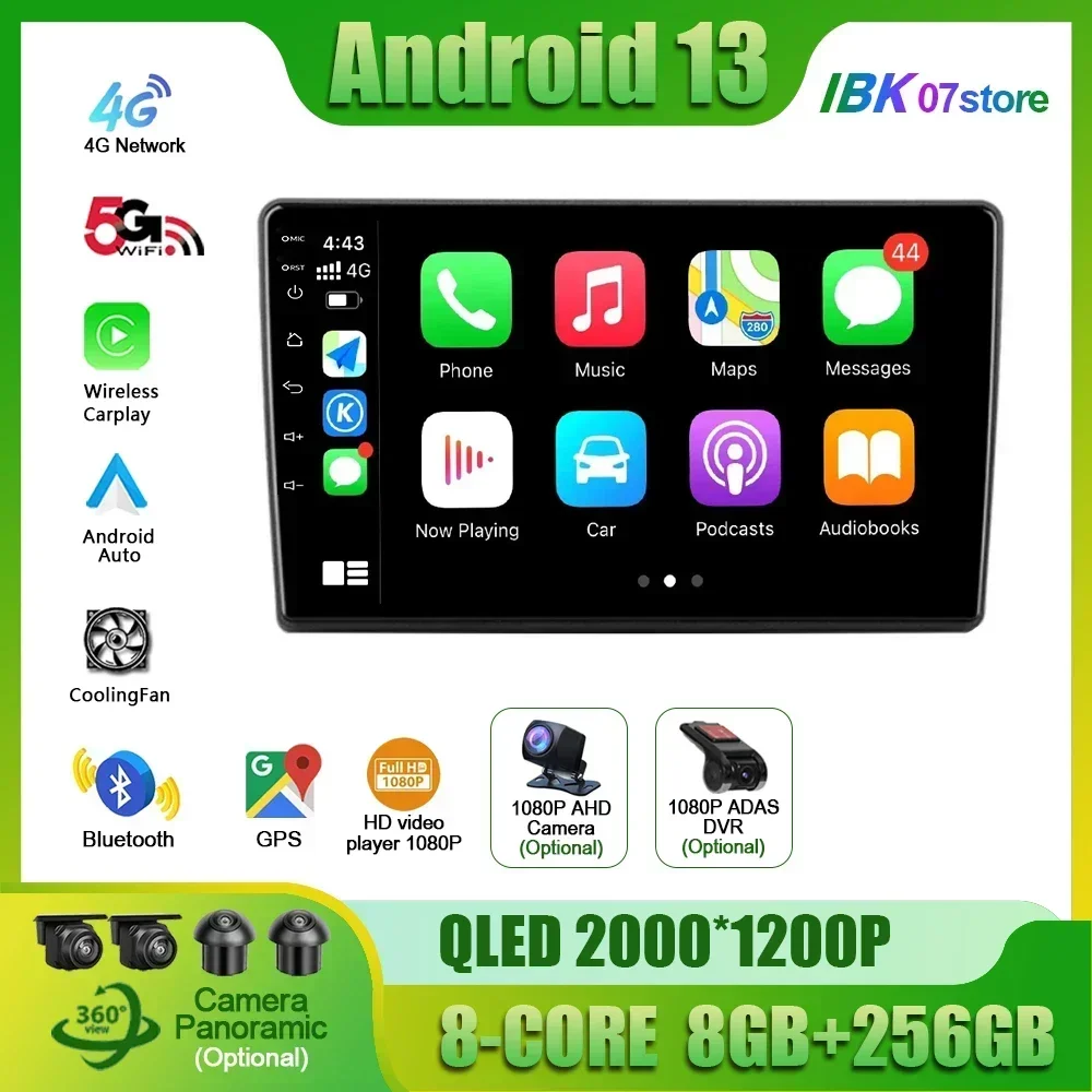 Для Kia Ceed ED 2006-2012 Android 13 Автомобильный радиоприемник Мультимедийная навигация GPS Carplay DSP Wi-Fi Bluetooth 2 Din экран Стерео
Для Kia Ceed ED 2006-2012 Android 13 Автомобильный радиоприемник Мультимедийная навигация GPS Carplay DSP Wi-Fi Bluetooth 2 Din экран Стерео