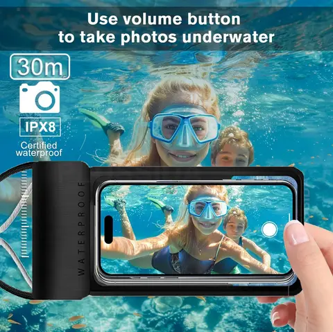 IPX8 Universal Waterproof Bag Cell Phone Pouch Case Water Proof Underwater Dry Bag For iPhone 17 Pro Max 16 Xiaomi Samsung Cover