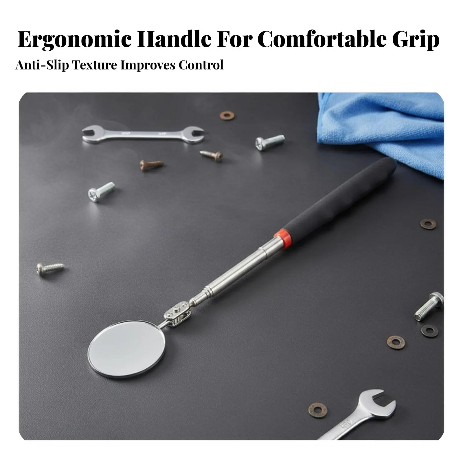 Under Vehicle Inspection Mirror Lighted Telescopic Inspection Mirror Hand Tool Clear Distortion-Clear View for Car Repair
Under Vehicle Inspection Mirror Lighted Telescopic Inspection Mirror Hand Tool Clear Distortion-Clear View for Car Repair
