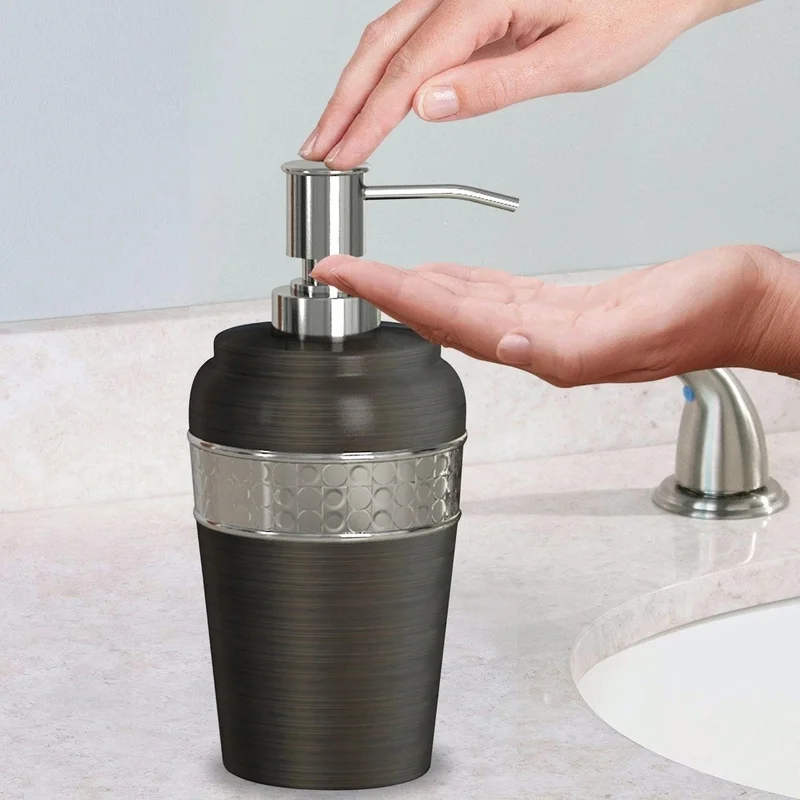 Stainless Steel Soap Dispenser Pump Bottle for Bathroom or Kitchen Sink, Holds Soap, Lotion, Sanitizer
Stainless Steel Soap Dispenser Pump Bottle for Bathroom or Kitchen Sink, Holds Soap, Lotion, Sanitizer