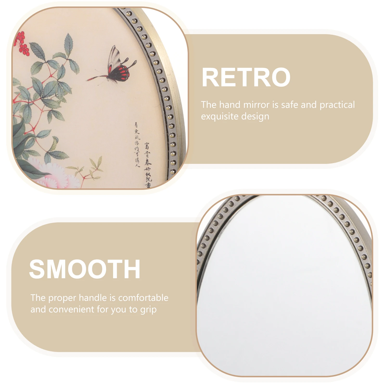 Handheld Vanity Mirror Small Travel Pocket Mirrors Vintage Metal with Handle Miss Makeup
Handheld Vanity Mirror Small Travel Pocket Mirrors Vintage Metal with Handle Miss Makeup