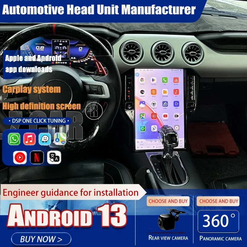 Auto Android 13 GPS Navigation For Ford Mustang 2015-2021 Carplay Car Radio 14.5 Inch Multimedia Player Tape Recorder Head Unit
Auto Android 13 GPS Navigation For Ford Mustang 2015-2021 Carplay Car Radio 14.5 Inch Multimedia Player Tape Recorder Head Unit