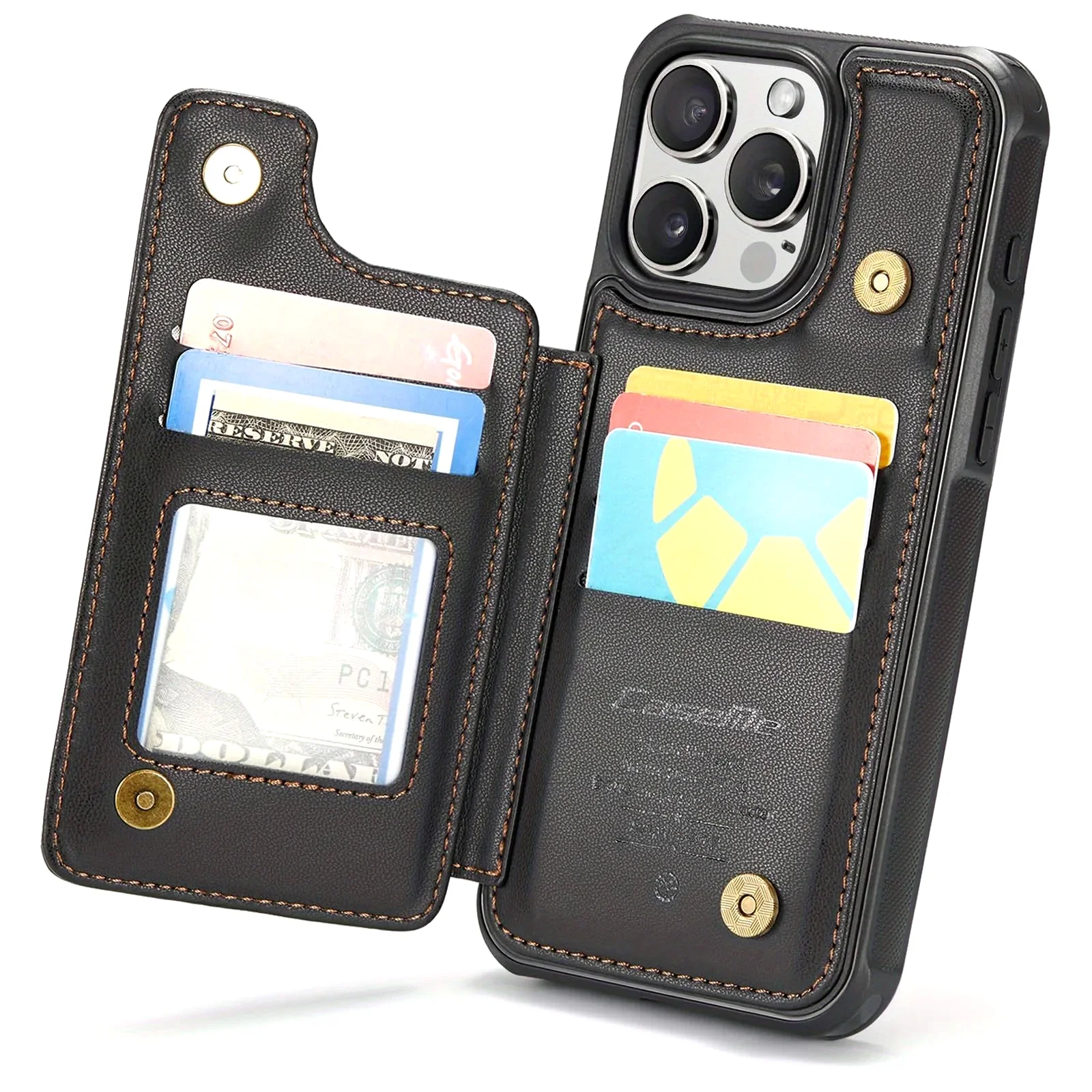for iPhone 15 Plus 14 13 Pro Max 11 Case with Card Holder,RFID Blocking,Durable Leather Kickstand Magnetic Clasp Shockproof Case
for iPhone 15 Plus 14 13 Pro Max 11 Case with Card Holder,RFID Blocking,Durable Leather Kickstand Magnetic Clasp Shockproof Case