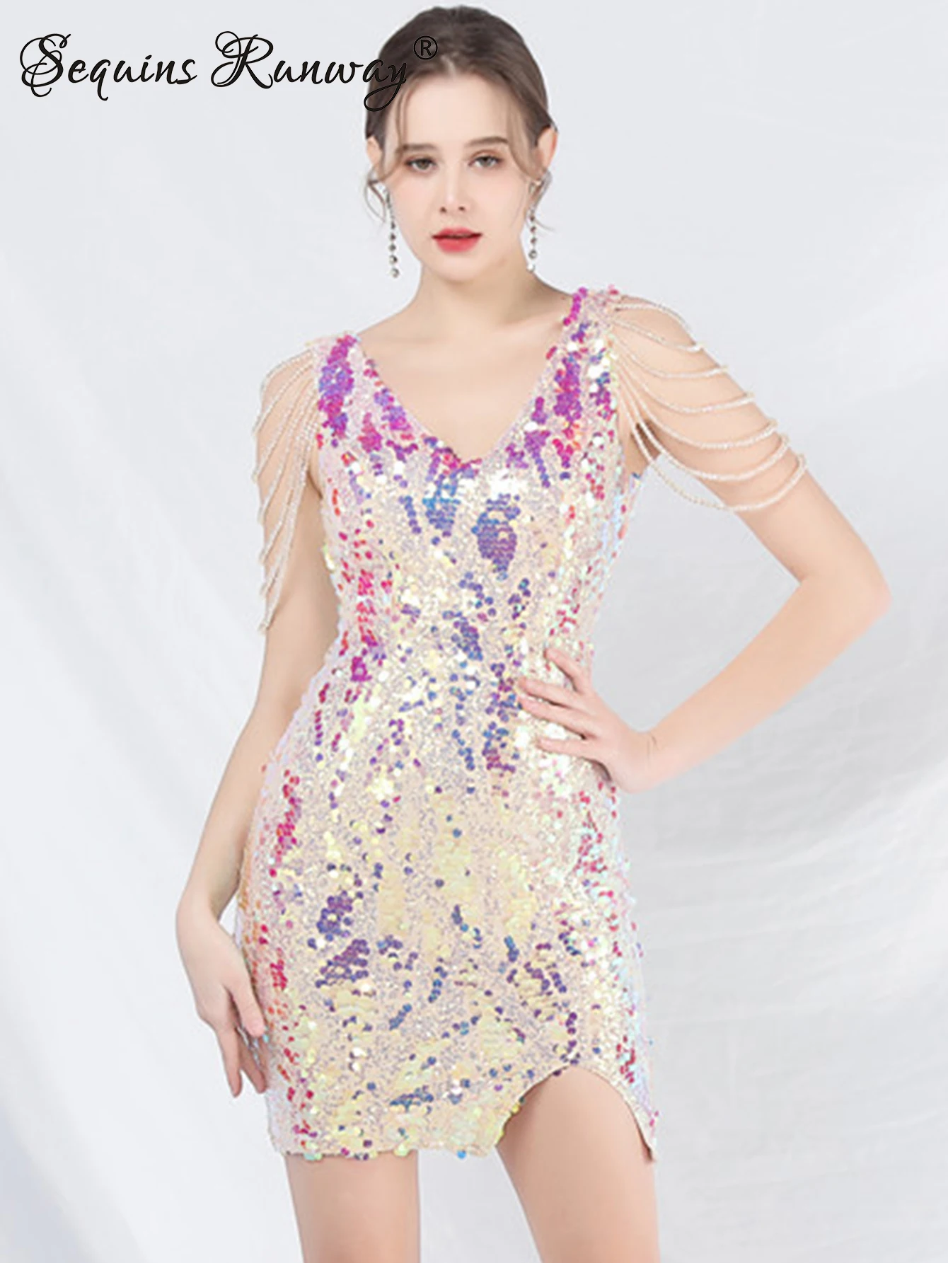 Sexy backless mini sequin summer dress women 2024 elegant bodycon birthday party dresses luxury short evening dresses vestidos
Sexy backless mini sequin summer dress women 2024 elegant bodycon birthday party dresses luxury short evening dresses vestidos