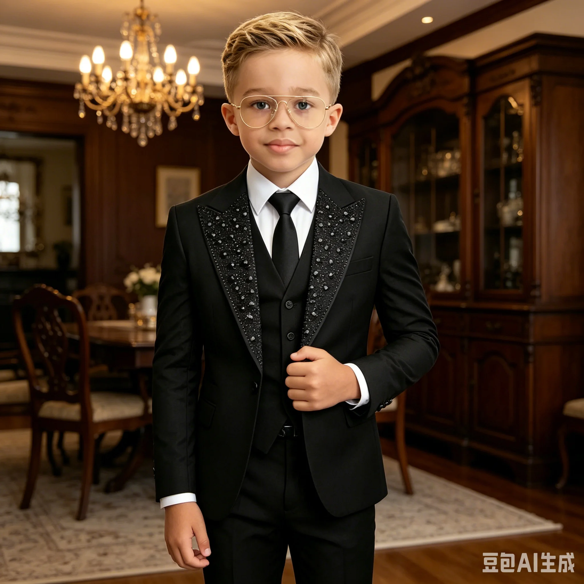 Black Beaded Crystals Suits For Boys 3 Pieces Sets Single Breasted Prom Blazer Sets Kids Formal Wedding Party Tuxedos
Black Beaded Crystals Suits For Boys 3 Pieces Sets Single Breasted Prom Blazer Sets Kids Formal Wedding Party Tuxedos