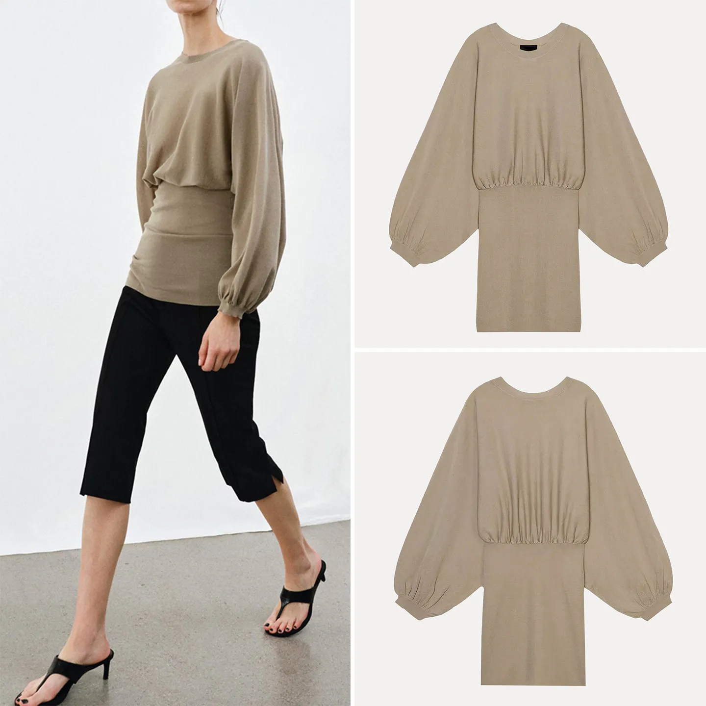 Women's Slim Fit Long Sleeve T-Shirt round Neck Bubble Sleeve Fashion Spring 2026 Casual Comfortable Top Zadata Brand
Women's Slim Fit Long Sleeve T-Shirt round Neck Bubble Sleeve Fashion Spring 2026 Casual Comfortable Top Zadata Brand